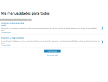 Tablet Screenshot of mismanualidadesparatodos.blogspot.com