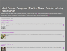 Tablet Screenshot of food2fashion.blogspot.com