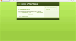 Desktop Screenshot of clubematemateens.blogspot.com