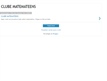 Tablet Screenshot of clubematemateens.blogspot.com