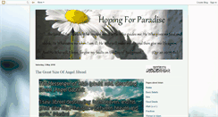 Desktop Screenshot of hopingforparadise.blogspot.com