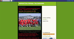 Desktop Screenshot of deportivofepasathno.blogspot.com