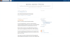 Desktop Screenshot of monomono-twins.blogspot.com
