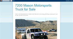 Desktop Screenshot of 7200truckforsale.blogspot.com