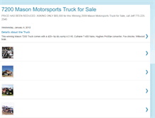 Tablet Screenshot of 7200truckforsale.blogspot.com