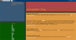 Desktop Screenshot of jonnybaker.blogspot.com