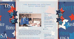 Desktop Screenshot of borderlinequiltersquiltshow2011.blogspot.com