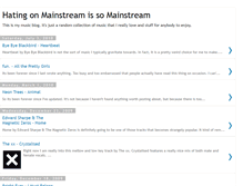 Tablet Screenshot of hatingonmainstreamissomainstream.blogspot.com