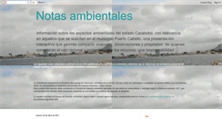 Desktop Screenshot of notasambientales.blogspot.com