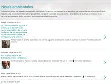 Tablet Screenshot of notasambientales.blogspot.com