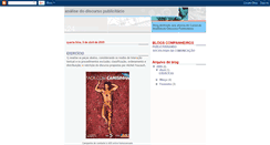 Desktop Screenshot of discursoanalise.blogspot.com