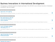 Tablet Screenshot of businessinnovations4development09.blogspot.com