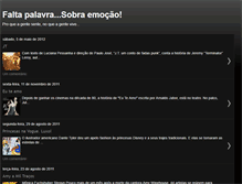 Tablet Screenshot of faltapalavrasobraemocao.blogspot.com