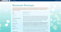 Desktop Screenshot of basementboutique.blogspot.com