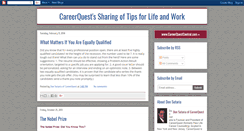 Desktop Screenshot of careerquestcentral.blogspot.com