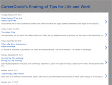 Tablet Screenshot of careerquestcentral.blogspot.com