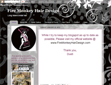 Tablet Screenshot of firemonkeyhairdesign.blogspot.com