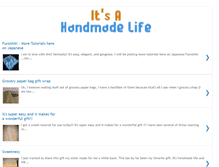 Tablet Screenshot of itsahandmadelife.blogspot.com