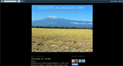 Desktop Screenshot of expeditie-kilimanjaro2009.blogspot.com