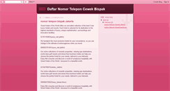 Desktop Screenshot of nomor-telepon-bispak.blogspot.com