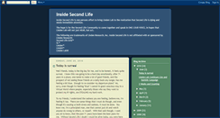 Desktop Screenshot of insidesecondlife.blogspot.com