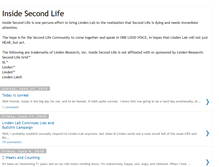 Tablet Screenshot of insidesecondlife.blogspot.com