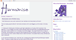Desktop Screenshot of harmoniseblog.blogspot.com