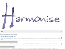 Tablet Screenshot of harmoniseblog.blogspot.com