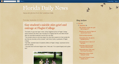 Desktop Screenshot of floridadailynews.blogspot.com