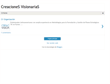 Tablet Screenshot of creacionesvisionarias.blogspot.com