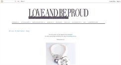 Desktop Screenshot of lovebeproud.blogspot.com