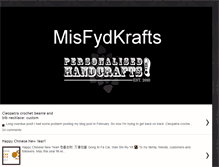 Tablet Screenshot of misfydkrafts.blogspot.com