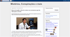 Desktop Screenshot of misteriosconspiracoesemais.blogspot.com