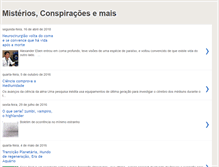 Tablet Screenshot of misteriosconspiracoesemais.blogspot.com
