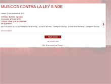 Tablet Screenshot of musicoscontrasinde.blogspot.com