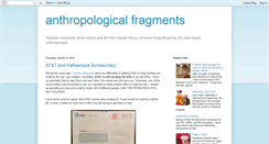 Desktop Screenshot of anthrofragments.blogspot.com