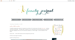 Desktop Screenshot of kfamilyjournal.blogspot.com