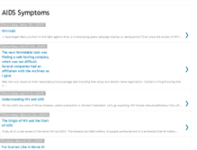 Tablet Screenshot of aidssymptoms.blogspot.com