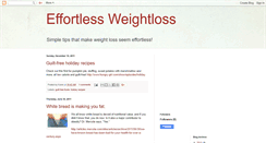 Desktop Screenshot of myeffortlessweightloss.blogspot.com