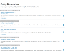 Tablet Screenshot of crazygeneration.blogspot.com