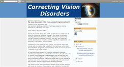 Desktop Screenshot of correctvisiondisorders.blogspot.com