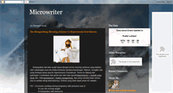 Desktop Screenshot of microwriter.blogspot.com