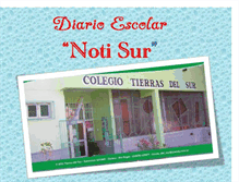 Tablet Screenshot of diarioescolarnotisur.blogspot.com