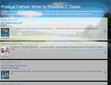 Tablet Screenshot of prodigalcatholicwriter.blogspot.com