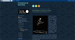 Desktop Screenshot of conciertosdelunallena.blogspot.com