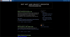 Desktop Screenshot of dotnetoop.blogspot.com