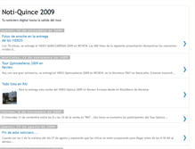 Tablet Screenshot of notiquince2009.blogspot.com
