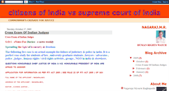 Desktop Screenshot of citizensofindiavssupremecourtofindia.blogspot.com