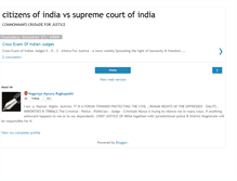 Tablet Screenshot of citizensofindiavssupremecourtofindia.blogspot.com