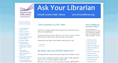 Desktop Screenshot of forsythlibrary.blogspot.com